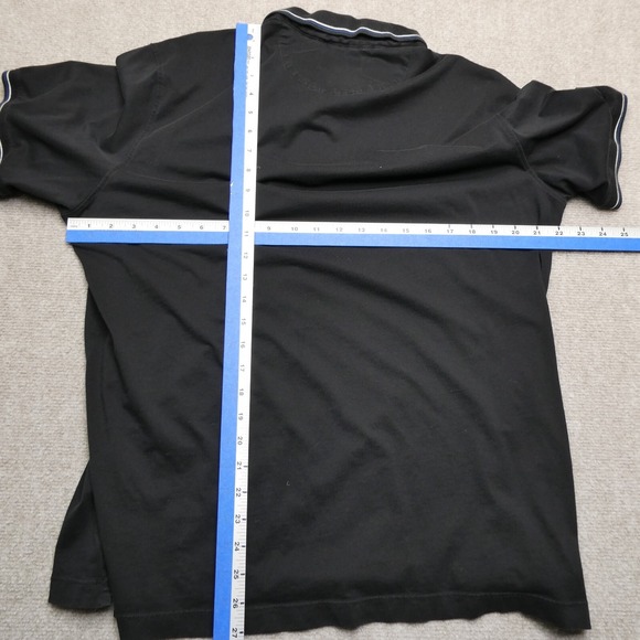 Fairlane‎ Vima Cotton Polo Shirt Mens XL Black Short Sleeve Casual Golf - Picture 5 of 7